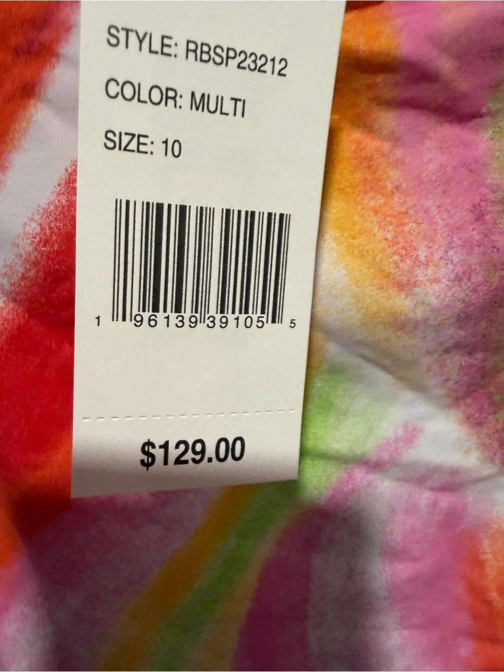 Bleu Rod Beattie Rainbow Tie-Dye Strapless One-Piece Swimsuit - Multicolor - Picture 8 of 8